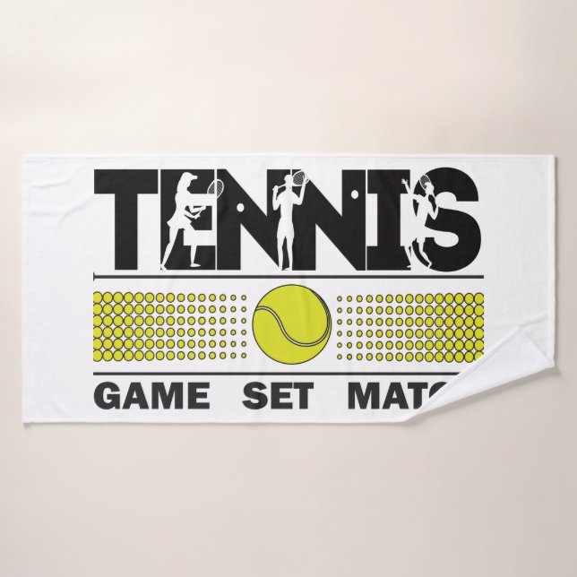 Tennis - Match Jeu (Serviette de bain)