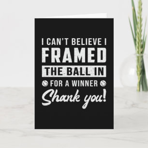 Tennis Match Racket Player Court Sports Funny Gift Card