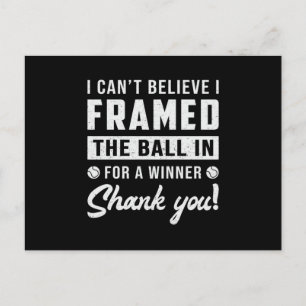 Tennis Match Racket Player Court Sports Funny Gift Postcard