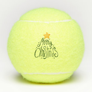 Tennis Merry Christmas Tree Balls