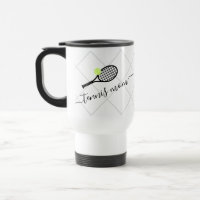 Tennis Mom Elegant Cute Personalized Tennis Racket