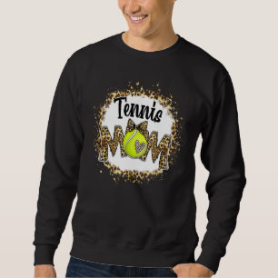 Tennis Mom Leopard Bleached Mom Mama Mother's Day Sweatshirt