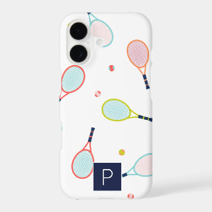 Tennis Monogram Sports Blue Green Custom
