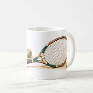 tennis mugs, coffee, tea, gift coffee mug