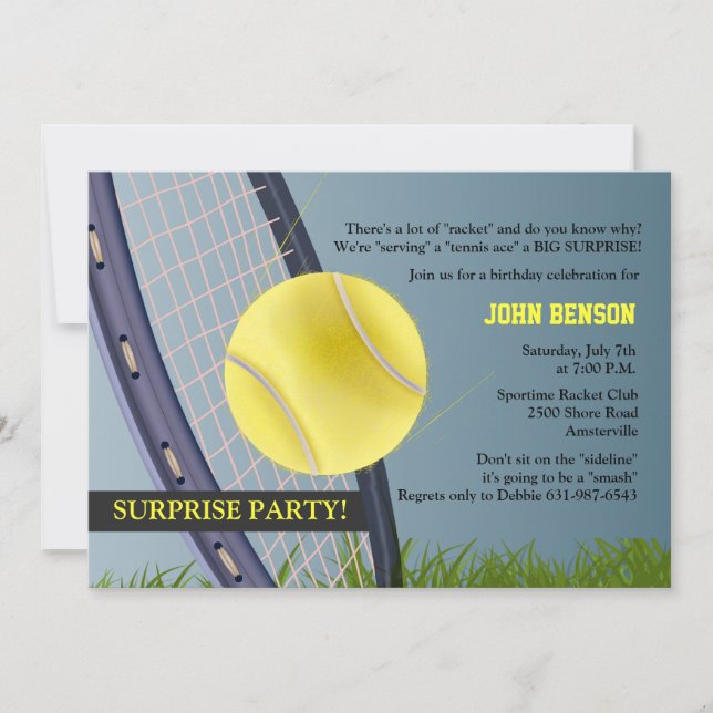 Tennis n'importe qui ? Invitation (Devant)