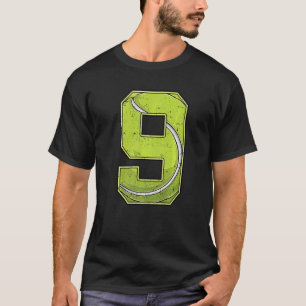 Tennis Ninth 9th Birthday Boy Girl Nine 9 Years Ol T-Shirt