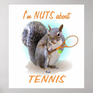 Tennis Nut Poster