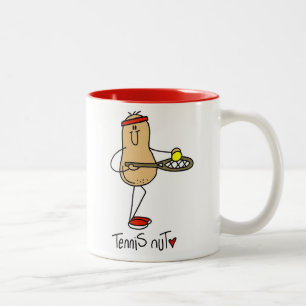 Tennis Nut T-shirts and GIfts Two-Tone Coffee Mug