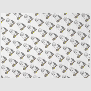 Tennis Old English Sheepdog (Grey 1) Dog Cute Tissue Paper