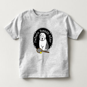 Tennis Old English Sheepdog (Grey 1) Dog Cute Toddler T-shirt