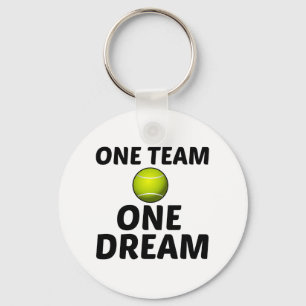 TENNIS ONE TEAM ONE DREAM FUN KEYCHAIN