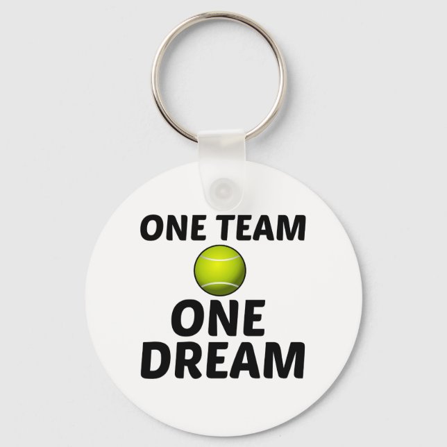TENNIS ONE TEAM ONE DREAM FUN KEYCHAIN (Front)