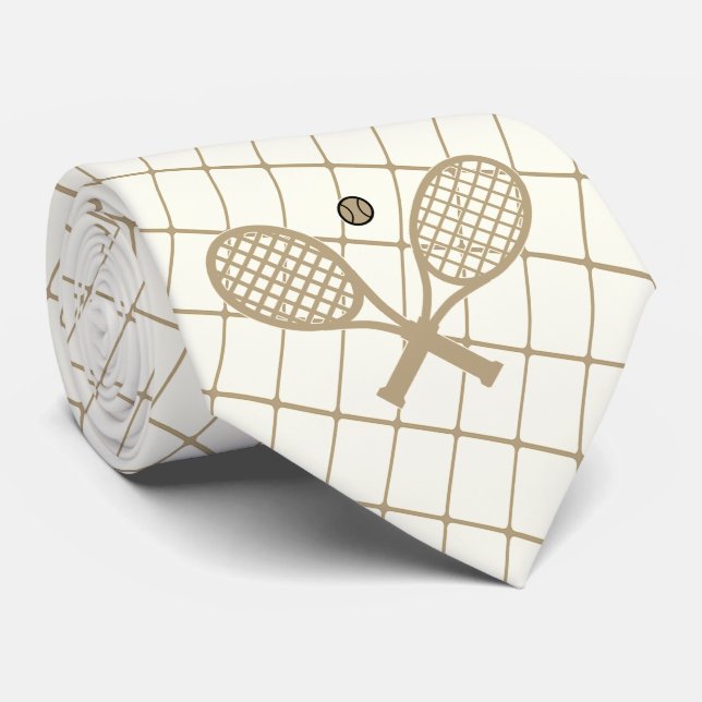 Tennis ou Racquetball sur la cravate à bille Bleue (Roulé)