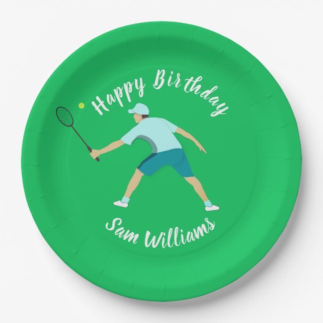 Tennis Paper Plate (Front)