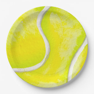 Tennis Paper Plate for Tennis Player Party 