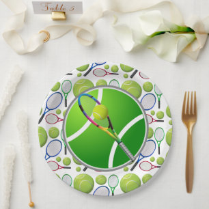 Tennis Paper Plates