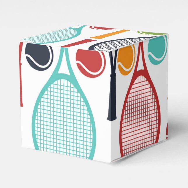 Tennis Party Box for Tennis Decorations (Front Side)