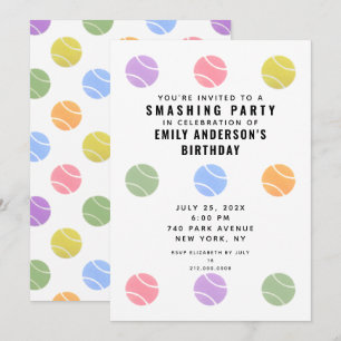 Tennis Party Invitation