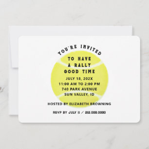 Tennis Party Invitation