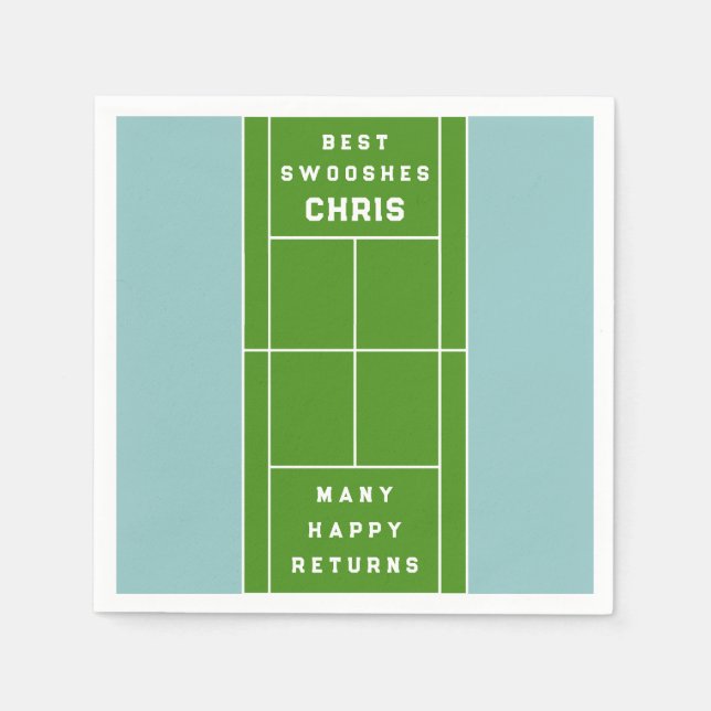 Tennis Party Napkin (Front)