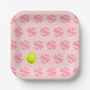 Tennis Party Paper Plate