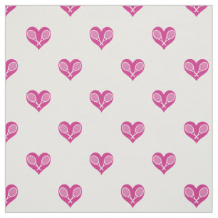 🎾 💝Tennis pattern, custom background Fabric