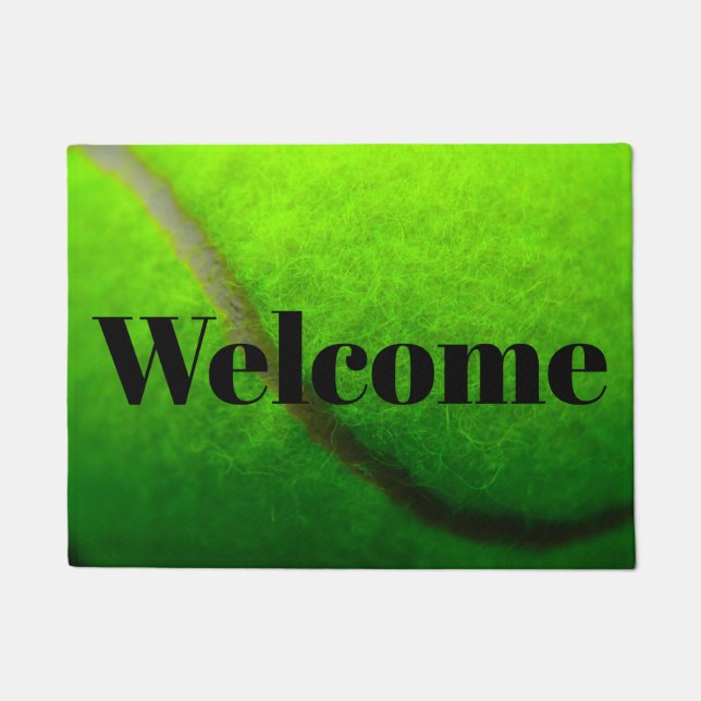 Tennis pattern welcome mat (Front)