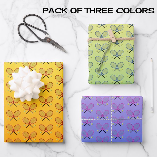 Tennis patterned wrapping paper sheet (Creator Uploaded)