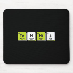 Tennis Periodic Table Elements Sport Funny Player Mouse Pad