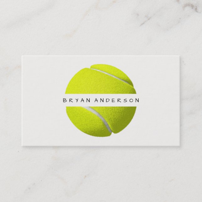 Tennis - Personal Business Card (Front)