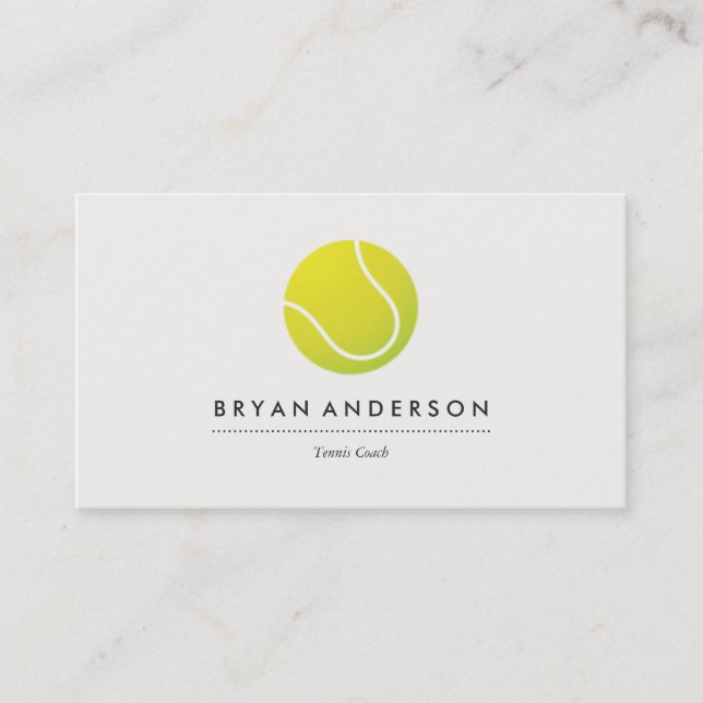 Tennis - Personal Business Card (Front)