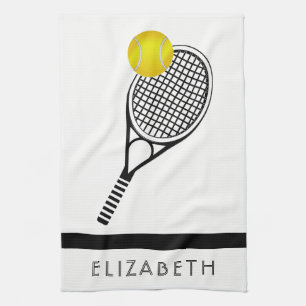 Tennis Personalized Name or Monogram Kitchen Towel
