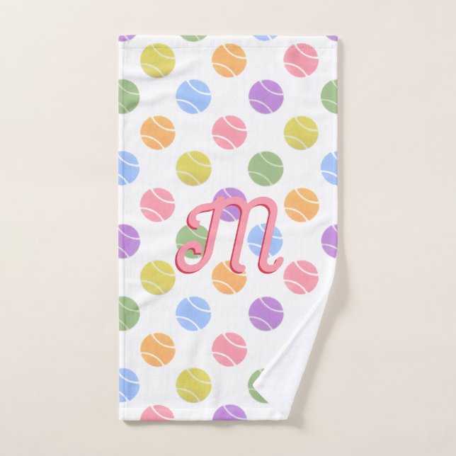 Tennis Personalized Sports Hand Towel (Hand Towel)