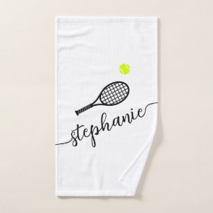 Tennis Personnalisé Script Nom de la main serviett