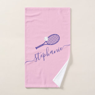 Tennis Personnalisé Script Nom de la main serviett