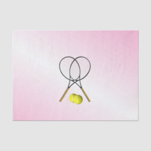 Tennis Pink Sports Tissue Paper