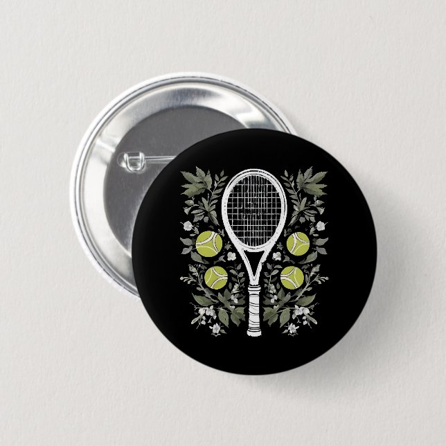 Tennis Player 2 Inch Round Button (Front & Back)