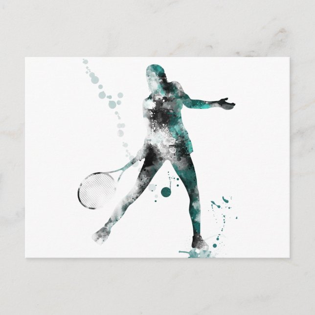 TENNIS PLAYER 3 - Postcards (Front)