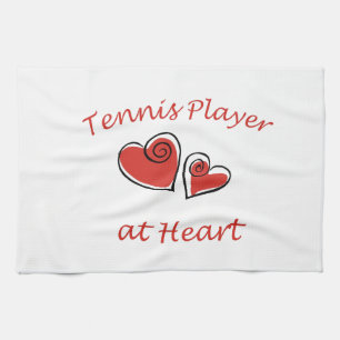 Tennis Player at Heart Kitchen Towel