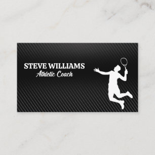 Tennis Player Athlete Business Card
