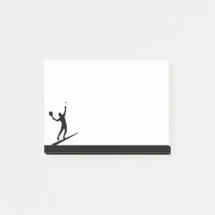 Tennis Player Athlete Sport Silhouette Post-it Notes