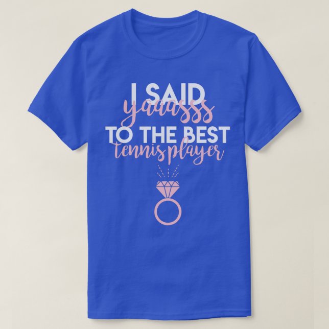 Tennis Player Bachelorette Hen Night T-Shirt (Design Front)