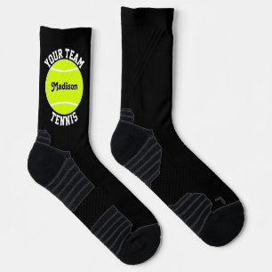 Tennis Player Custom Team and Player Name Sports Socks