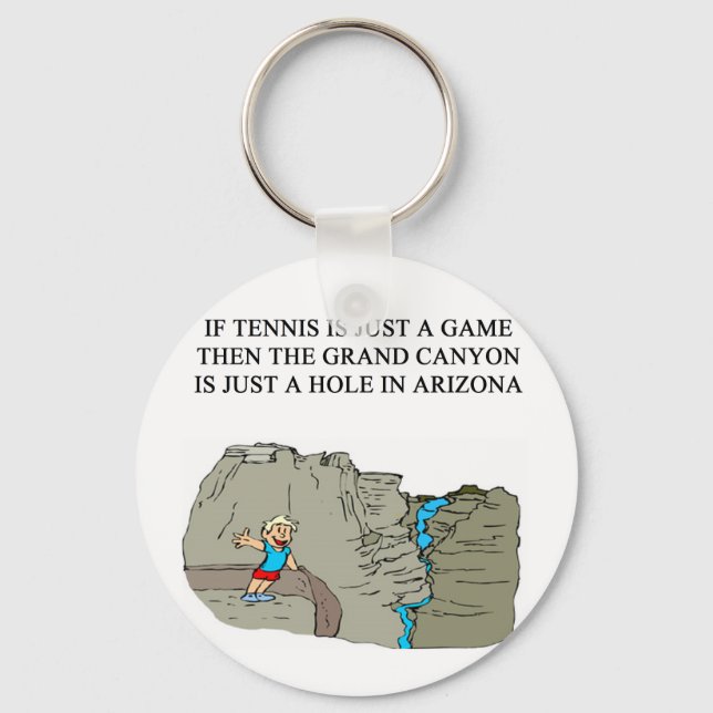 TENNIS player gifts t-shirts Keychain (Front)