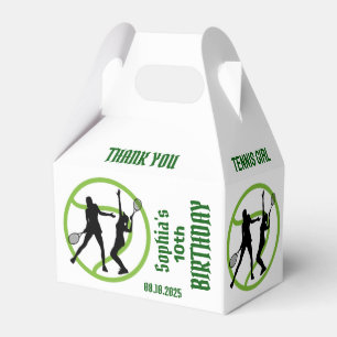 Tennis Player Girl, Birthday Girl Favour Box