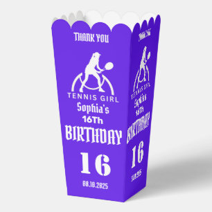 Tennis Player Girl, Birthday Girl Favour Box