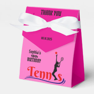 Tennis Player Girl, Birthday Girl Favour Box