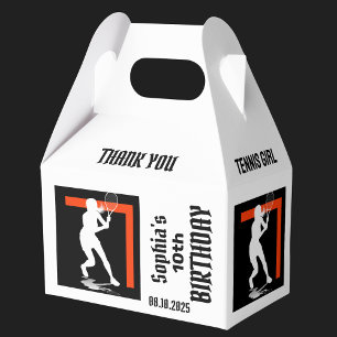 Tennis Player Girl, Birthday Girl Favour Box