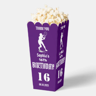 Tennis Player Girl, Birthday Girl Favour Box