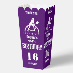 Tennis Player Girl, Birthday Girl Favour Box